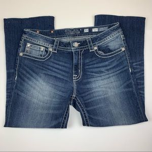Miss Me Mid-Rise Boot Cut Jeans 33